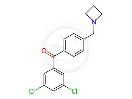 Chemical structure of (4-(Azetidin-1-ylmethyl)phenyl)(3,5-dichlorophenyl)methanone