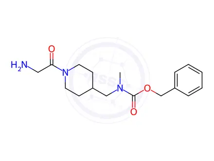 Chemical structure of Benzyl ((1-(2-aminoacetyl)piperidin-4-yl)methyl)(methyl)carbamate