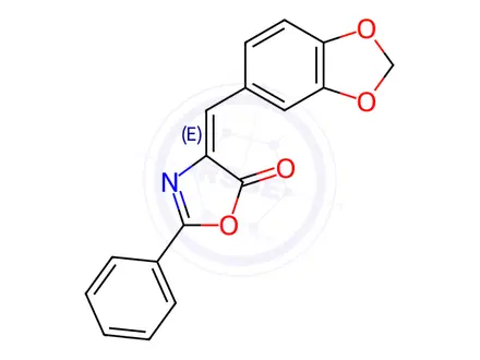 Chemical structure of Piperonal azlactone
