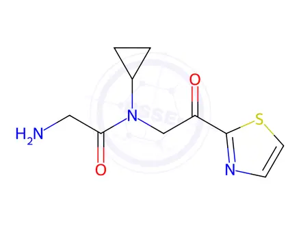 Chemical structure of 2-Amino-N-cyclopropyl-N-(2-oxo-2-(thiazol-2-yl)ethyl)acetamide