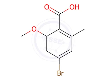 Chemical structure of 4-Bromo-2-methoxy-6-methylbenzoic Acid