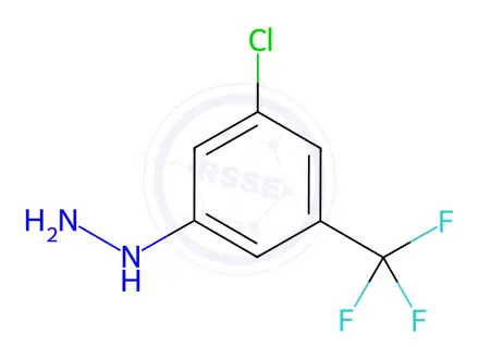 Chemical structure of Hydrazine, [3-chloro-5-(trifluoromethyl)phenyl]-