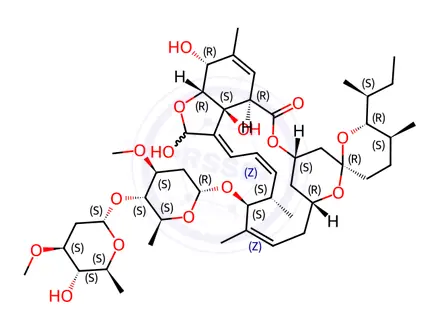 Chemical structure of Ivermectin Impurity 23 (8a-Hydroxy Ivermectin B1a)