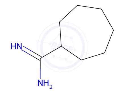 Chemical structure of Cycloheptanecarboximidamide