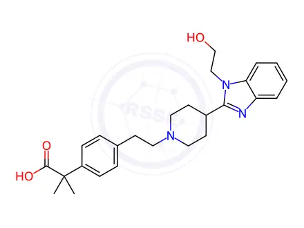Chemical structure of Bilastine Impurity 2