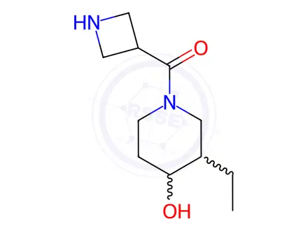 Chemical structure of Azetidin-3-yl(3-ethyl-4-hydroxypiperidin-1-yl)methanone
