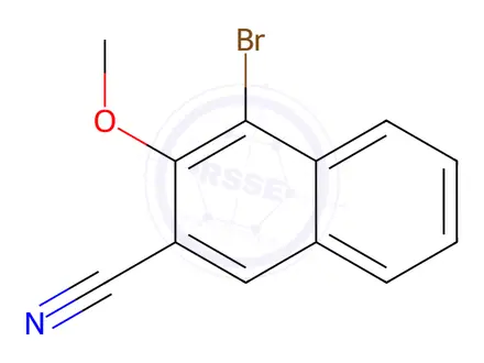 Chemical structure of 4-Bromo-3-methoxy-2-naphthonitrile