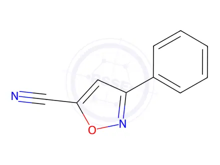 Chemical structure of 3-Phenylisoxazole-5-carbonitrile