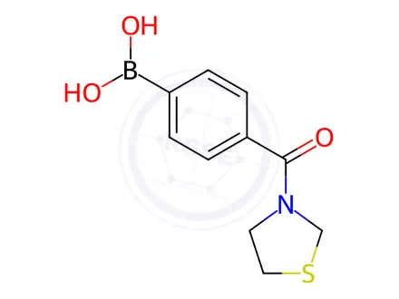 Chemical structure of (4-(Thiazolidine-3-carbonyl)phenyl)boronic Acid