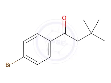 Chemical structure of 1-(4-Bromophenyl)-3,3-dimethylbutan-1-one