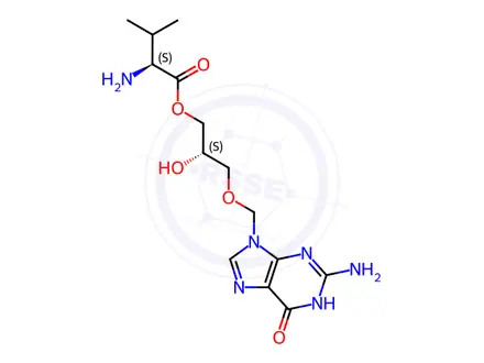 Chemical structure of (S,S)-Iso Valganciclovir Hydrochloride