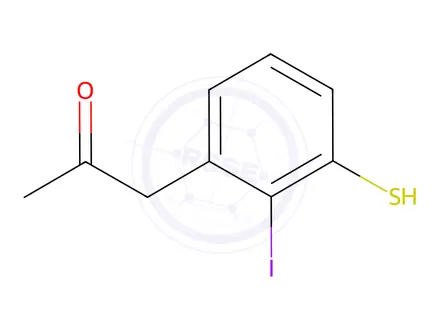 Chemical structure of 1-(2-Iodo-3-mercaptophenyl)propan-2-one
