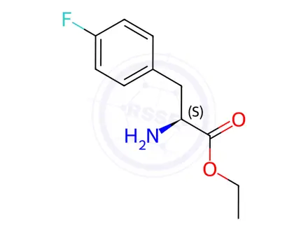 Chemical structure of Ethyl (S)-2-amino-3-(4-fluorophenyl)propanoate