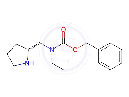 Chemical structure of Benzyl ethyl(pyrrolidin-2-ylmethyl)carbamate