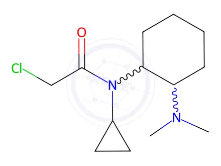Chemical structure of 2-Chloro-N-cyclopropyl-N-(2-(dimethylamino)cyclohexyl)acetamide