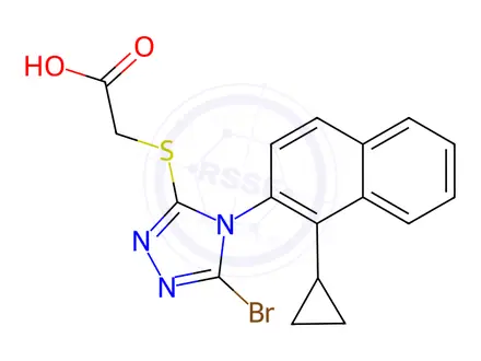 Chemical structure of Lesinurad Impurity 16