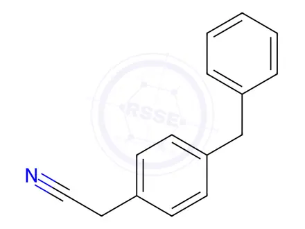 Chemical structure of 2-(4-Benzylphenyl)acetonitrile