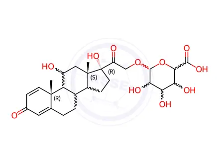 Chemical structure of Prednisolone 21-β-D-Glucuronide