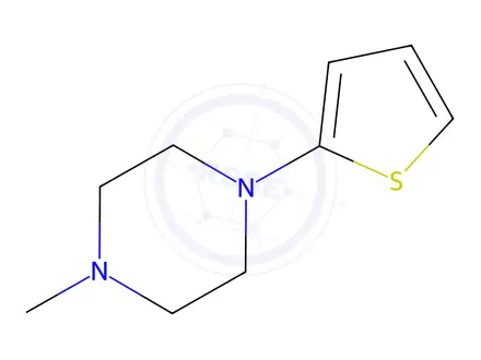 Chemical structure of Piperazine, 1-methyl-4-(2-thienyl)-(9CI)