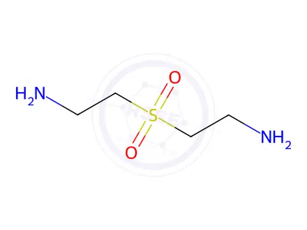 Chemical structure of 2-(2-aminoethanesulfonyl)ethan-1-amine dihydrochloride