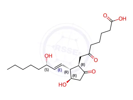 Chemical structure of 6-Keto Prostaglandin E1