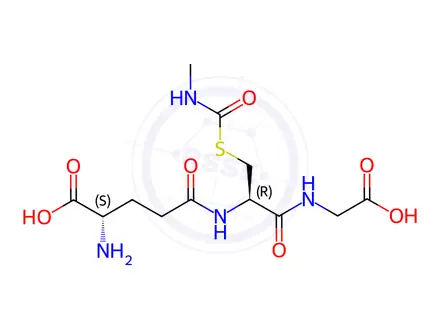 Chemical structure of S-(N-Methylcarbamoyl)glutathione