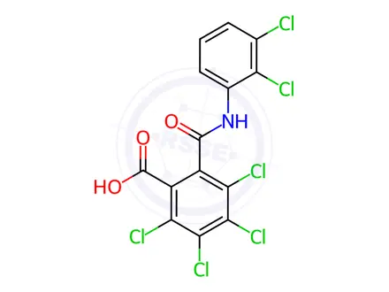Chemical structure of Tecloftalam