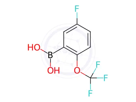 Chemical structure of (5-Fluoro-2-(trifluoromethoxy)phenyl)boronic acid