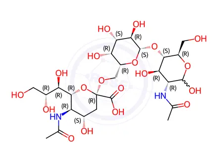 Chemical structure of 6’-Sialyl-N-acetyllactosamine