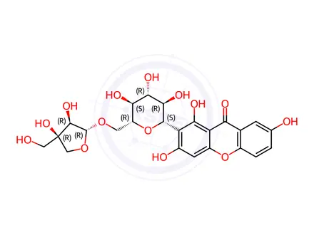 Chemical structure of Sibiricaxanthone A
