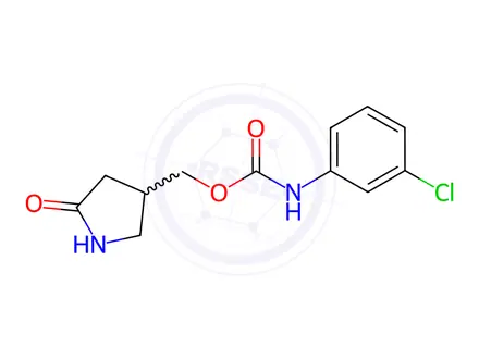 Chemical structure of (5-Oxopyrrolidin-3-yl)methyl (3-chlorophenyl)carbamate