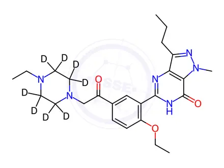 Chemical structure of Acetildenafil-D8
