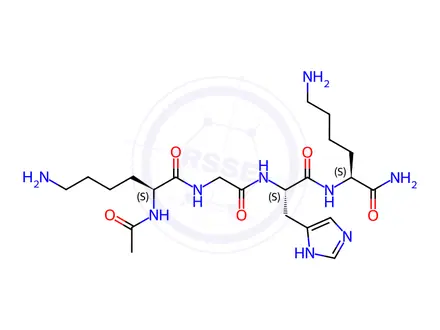 Chemical structure of Acetyl Tetrapeptide-3
