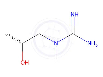 Chemical structure of Guanidine, N-(2-hydroxypropyl)-N-methyl-(9CI)