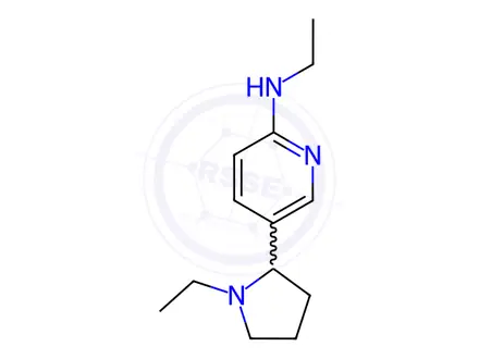 Chemical structure of N-Ethyl-5-(1-ethylpyrrolidin-2-yl)pyridin-2-amine