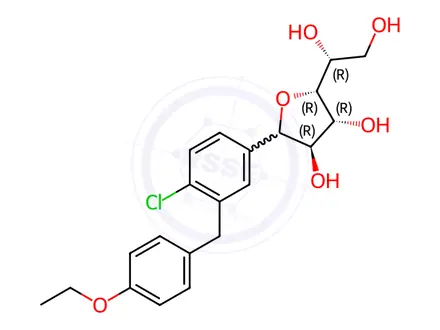 Chemical structure of Dapagliflozin Impurity 10