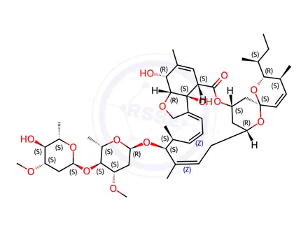 Chemical structure of Abamectin Impurity 2