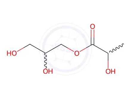 Chemical structure of glycerol monolactate