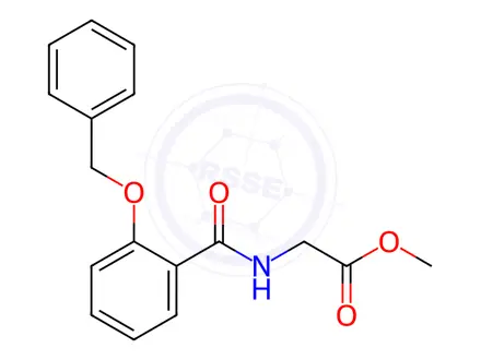 Chemical structure of Glycine, N-[2-(phenylmethoxy)benzoyl]-, methyl ester