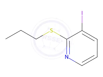 Chemical structure of 3-Iodo-2-(propylthio)pyridine
