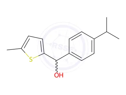 Chemical structure of (4-Isopropyl-3-methylphenyl)(thiophen-2-yl)methanol