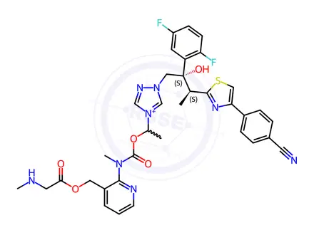 Chemical structure of Isavuconazonium Sulfate Impurity 4 Monomer