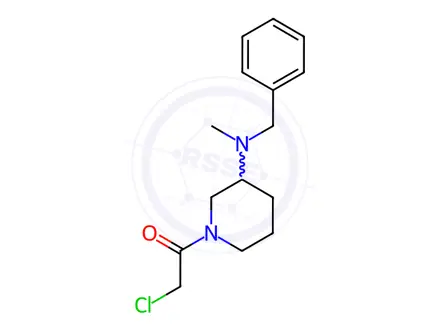 Chemical structure of 1-(3-(Benzyl(methyl)amino)piperidin-1-yl)-2-chloroethanone