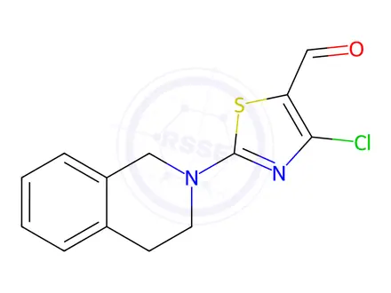 Chemical structure of 4-Chloro-2-(3,4-dihydroisoquinolin-2(1H)-yl)thiazole-5-carbaldehyde