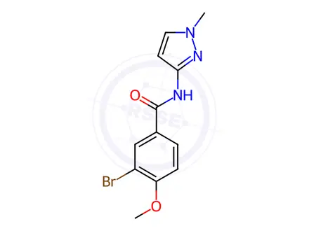 Chemical structure of 3-Bromo-4-methoxy-N-(1-methyl-1h-pyrazol-3-yl)benzamide