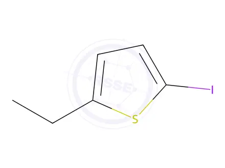 Chemical structure of Thiophene, 2-ethyl-5-iodo-