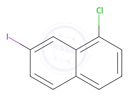 Chemical structure of Naphthalene, 1-chloro-7-iodo-