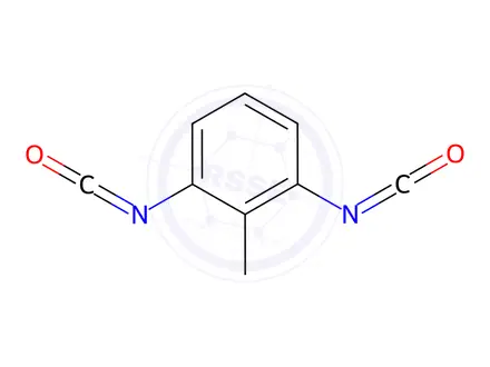 Chemical structure of Toluene 2,6-diisocyanate