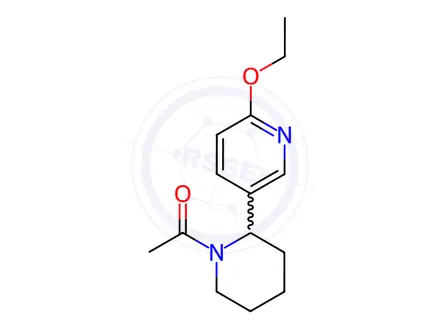 Chemical structure of 1-(2-(6-Ethoxypyridin-3-yl)piperidin-1-yl)ethan-1-one