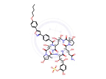 Chemical structure of Micafungin Sodium Impurity 2